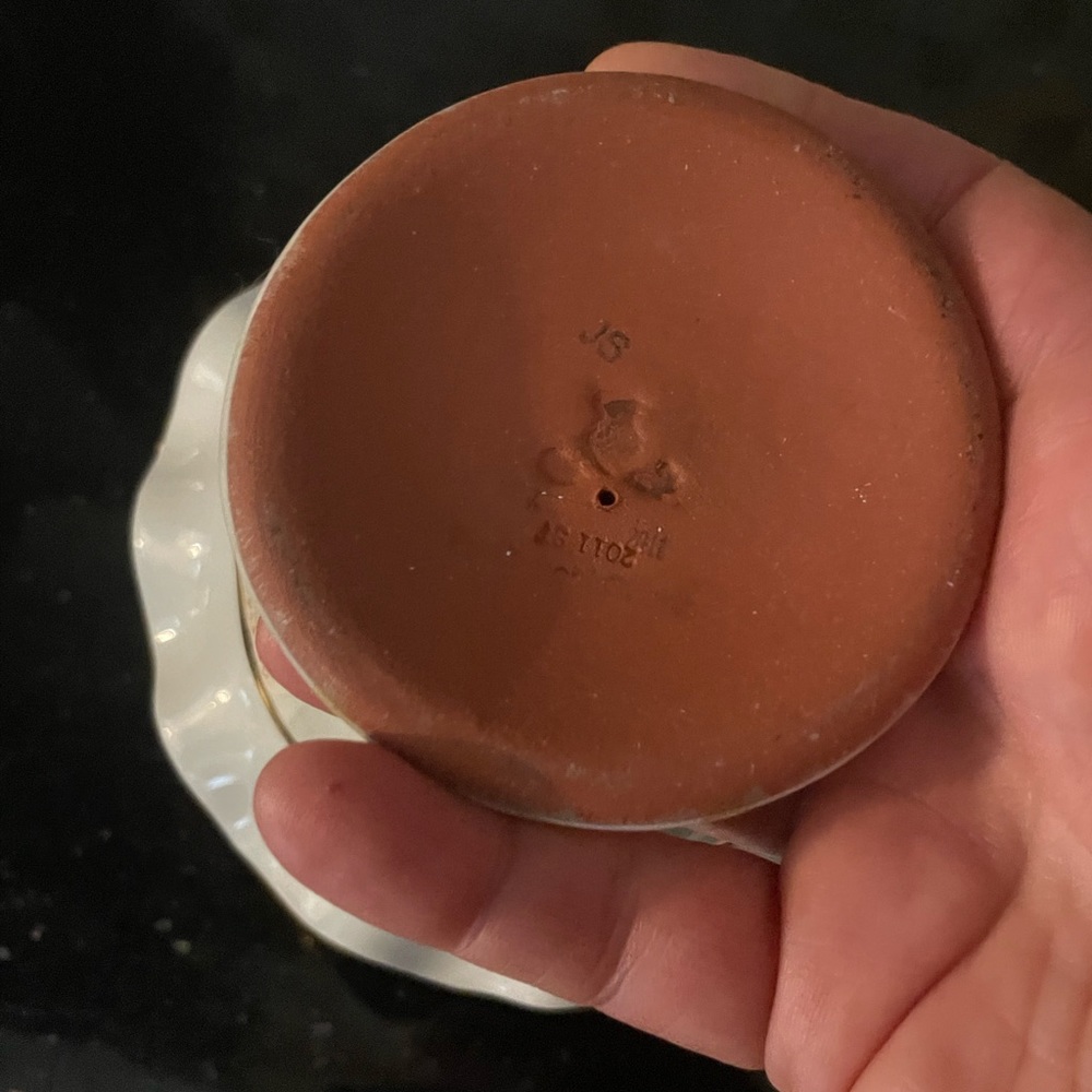 MacKenzie Childs Small Parchment Ceramic Compote - Rarest of the Rare! - Picture 9 of 16